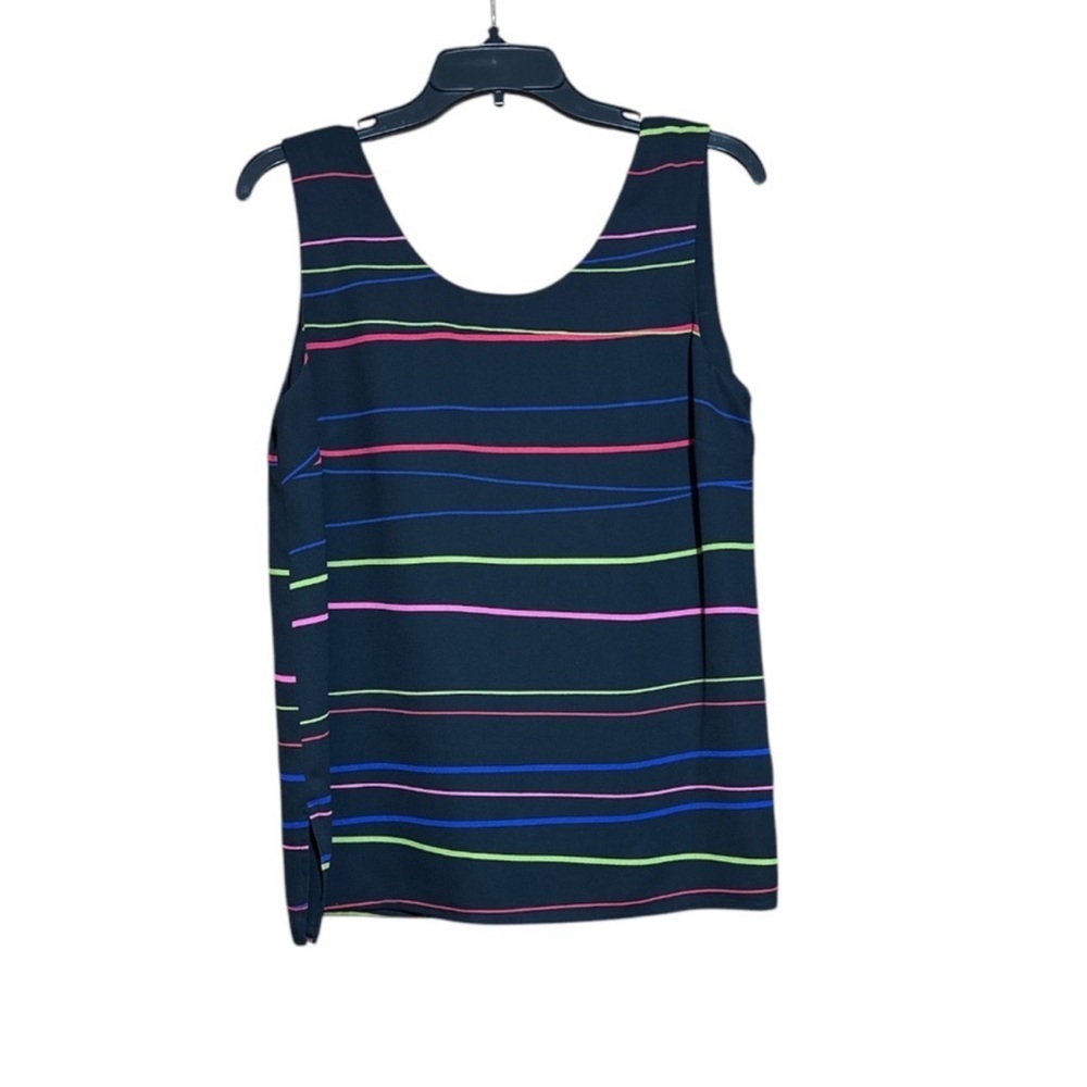 Judith Hart Striped Sleeveless Top - Multicolor size 10
